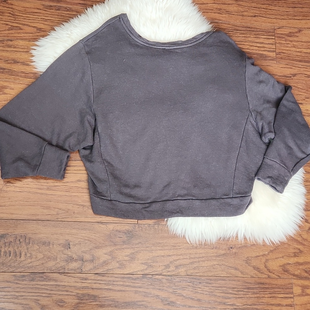 Blank Paige Cropped Graphic Boatneck Sweatshirt - Picture 4 of 4